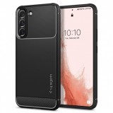 Dėklas guminis Spigen Samsung S901 S22 juodas (black) 